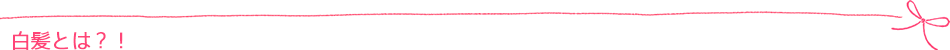 白髪とは?!