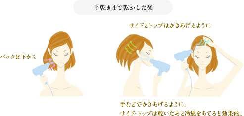 乾かし方のポイント