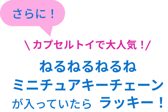 ねるねるねるねミニチュアキーチェーンが入っていたらラッキー！