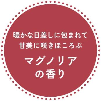 暖かな日差しに包まれて甘美に咲きほころぶマグノリアの香り
