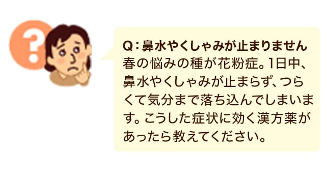 「どうすればくしゃみは止まる？」「苦しい鼻づまりをなんとかしたい…」とお悩みの方必見！ もっと知りたいアレルギー性鼻炎Q&A