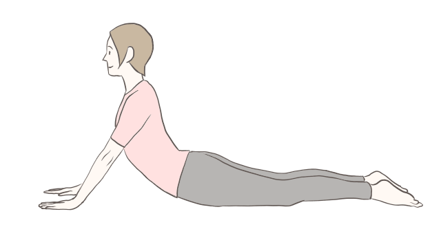 お腹マッサージのイメージイラスト