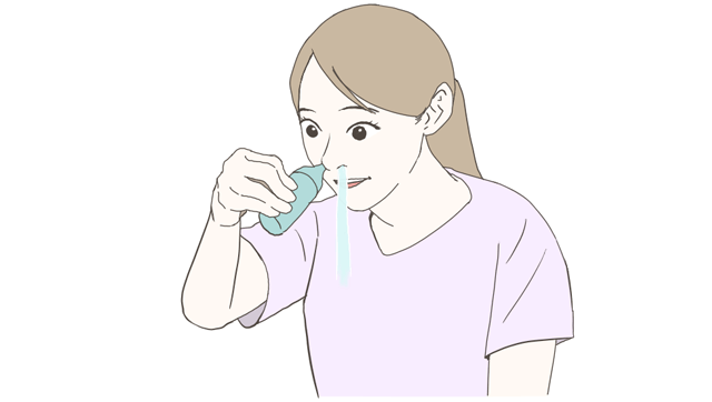 人物の口は「エー」と開ける