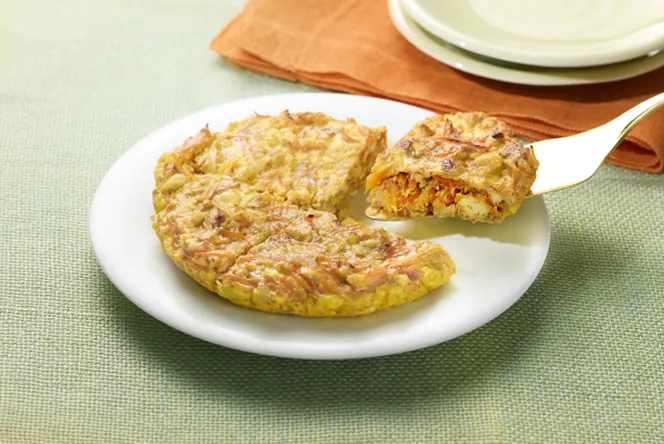 にんじんの豆腐キッシュ