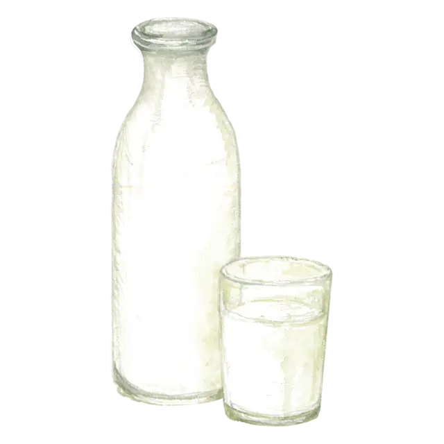 牛乳のイラスト