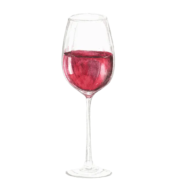 赤ワインのイラスト