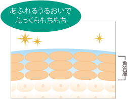 あふれるうるおいでふっくらもちもち