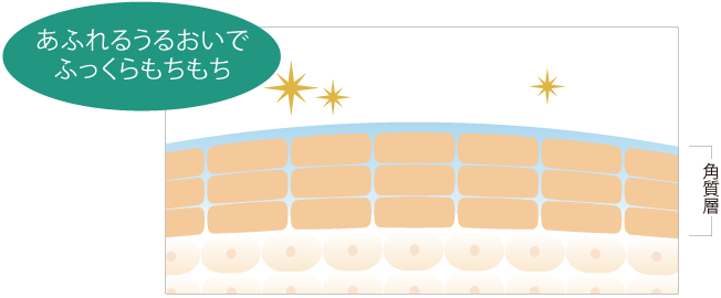 あふれるうるおいでふっくらもちもち