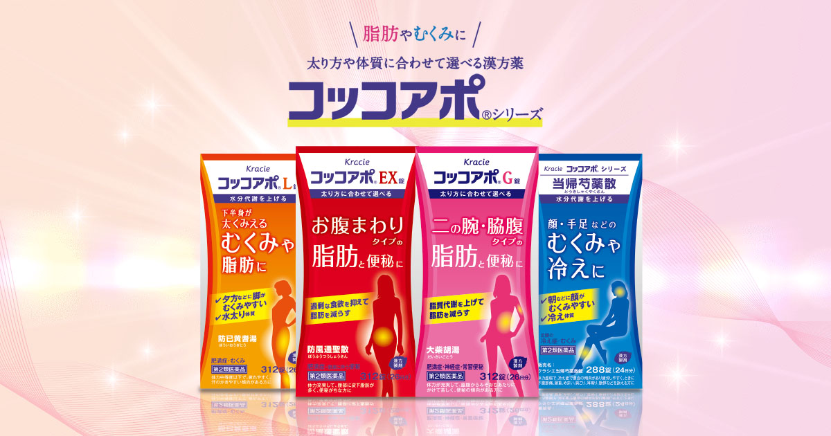 余分な脂肪をデトックス！ 太り方に合わせて選べるコッコアポ