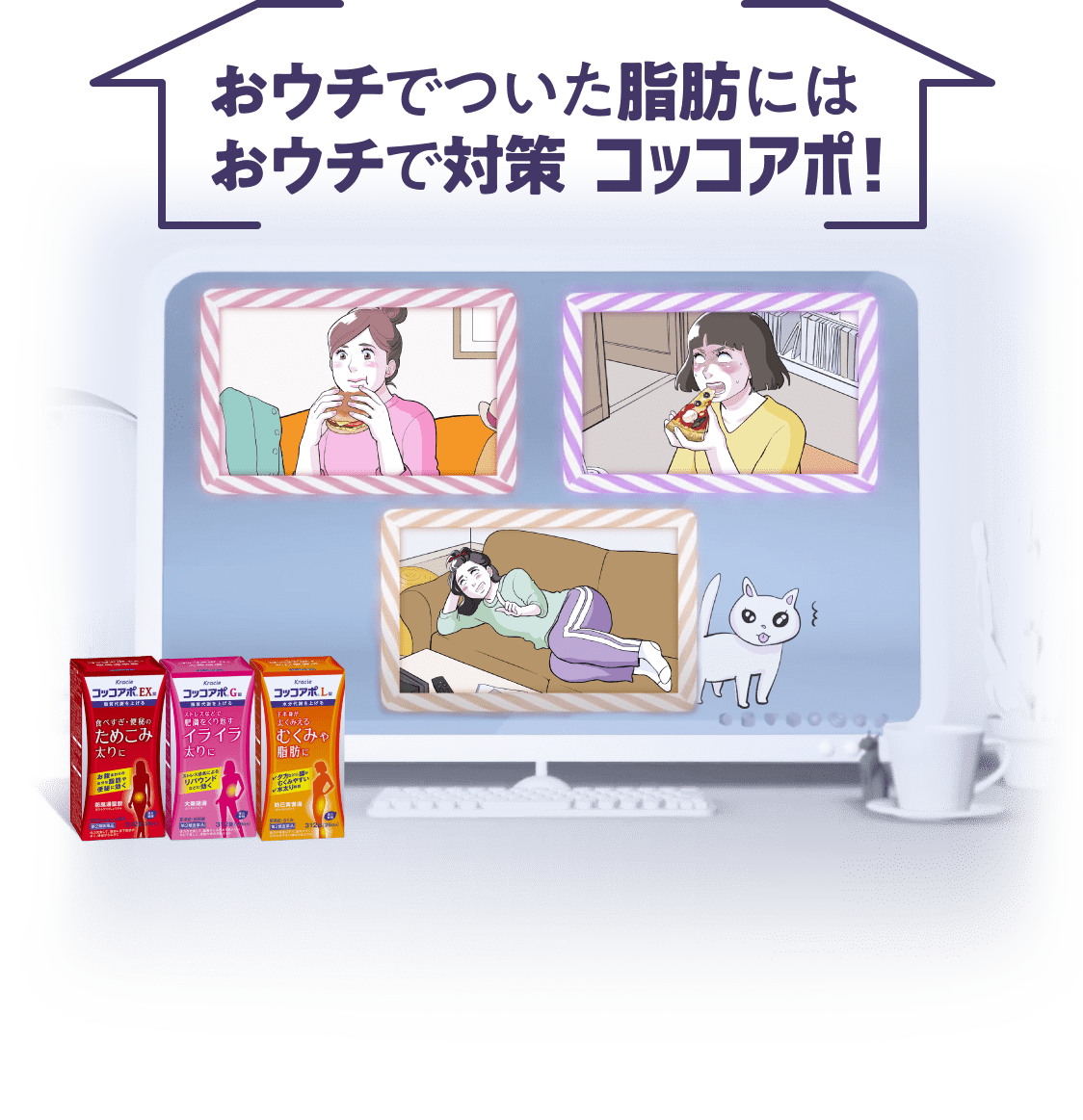 おウチでついた脂肪にはおウチで対策 コッコアポ！