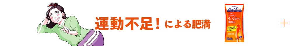 運動不足！による肥満