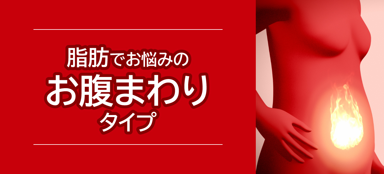 脂肪と便秘でお悩みのお腹まわりタイプ