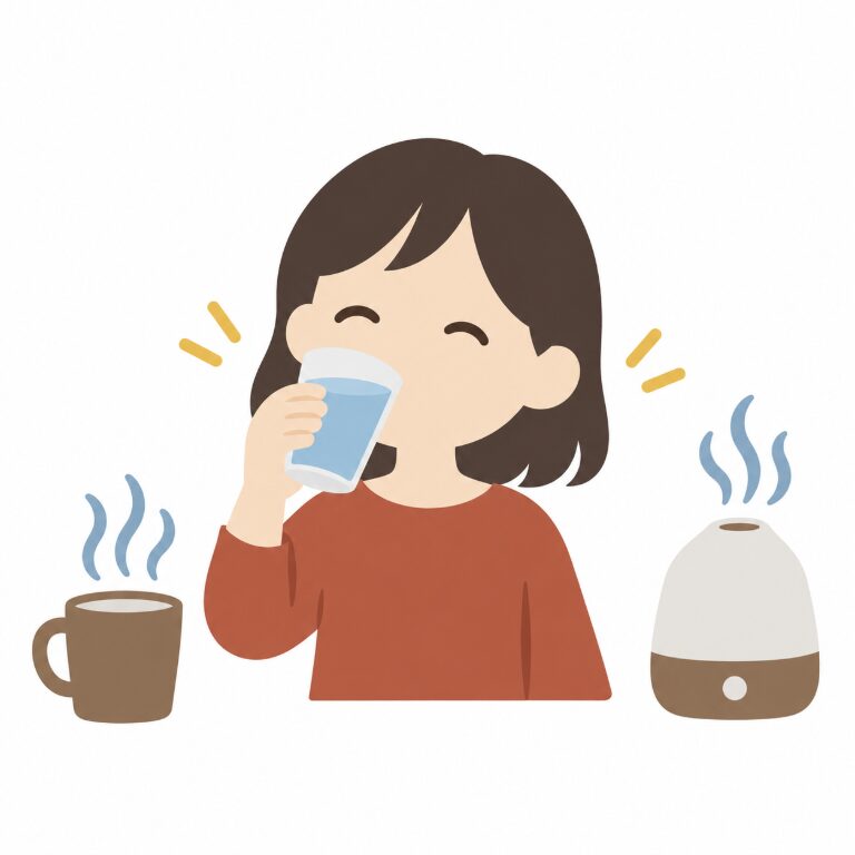 ステップ1：痰(たん)をやわらかくする