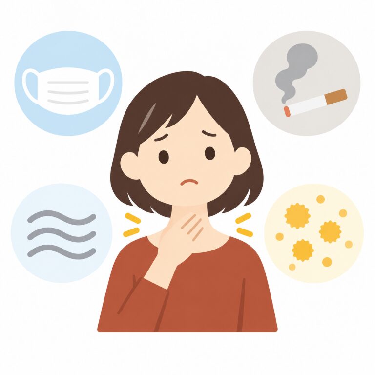 痰(たん)がからむ主な原因