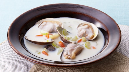 ハマグリの豆乳スープ イメージ