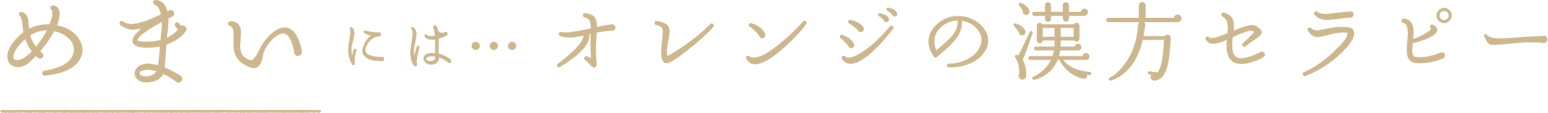 めまいには…オレンジの漢方セラピー