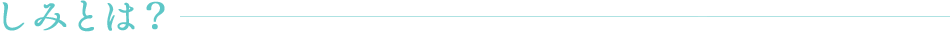しみとは？