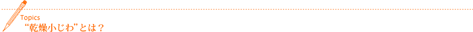 Topics “乾燥小じわ”とは?